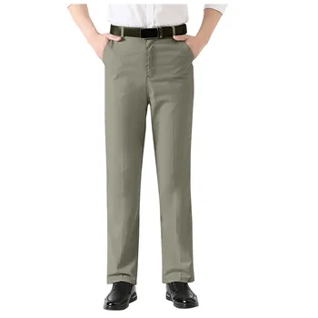 Мъжки класически панталони с висока еластичност Весеннелетние ежедневни панталони с висока талия Бизнес ежедневни панталони Директен доставка
