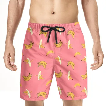Мъжки плажни панталони, къси панталони-карго, Обикновена къси панталони с джобове, модни свободни панталони в стил хип-хоп, Къси