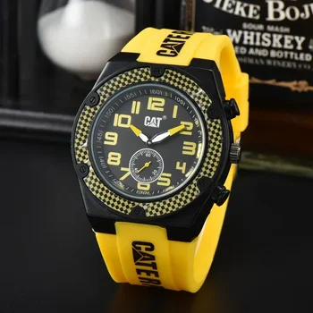 Най-добрите мъжки часовници CAT луксозни спортни часовници в стил Top Time с автоматична дата, бизнес хронограф, кварцов мъжки часовник AAA