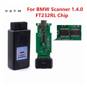 Най-новият за BMW скенер 1.4.0 OBD2 Диагностичен скенер четец код за BMW 1.4 USB инструмент за автоматична диагностика