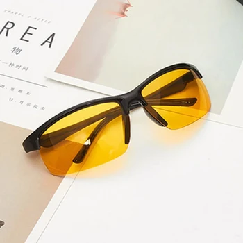 Нови антибликовые очила за нощно виждане за шофьор, очила за нощно шофиране с подобрени осветление, модни слънчеви очила, очила за кола