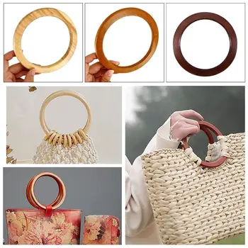 Нови Дървени дръжки за чанти ръчна изработка, Подвижна Чанта През рамо, дръжка за луксозни кутии 