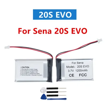 Оригинална батерия 1200 mah за шлем Sena 20S EVO 20SEVO, Bluetooth слушалка, батерия + безплатни инструменти