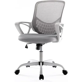 Офис стол с Ергономичен дизайн компютърна маса, Нето на въртящ се стол с регулируема височина на облегалката и подлакътник за домашно работна среща