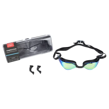 Очила за плуване Очила за състезания за плуване Лещи за PC Мек силиконов ремък за гмуркане