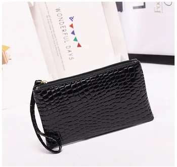 Подарък чанта с изображение крокодилска кожа, малка квадратна чанта на китката, нова минималистичная чанта за мобилен телефон, малка чанта