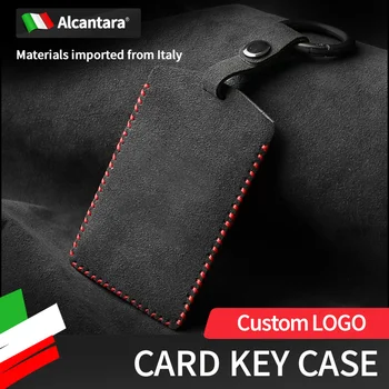 Подходящ за 21 своята практика за ключове от велур Alcantara BMW, Нов своята практика за карти 3 серия X5X6X7/iX3/5 серия NFC Card Case