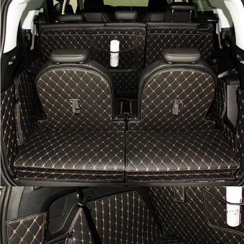 Постелки за багажник на кола по поръчка за Peugeot 5008, водоустойчив килими за багаж, карго подложка за Peugeot 5008, безплатна доставка