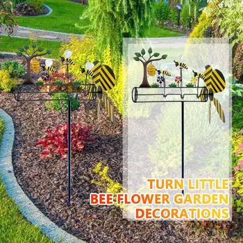 Превърнете Малка Пчелку в Украса украса на градината, за да калинка Старомоден градински декор K6L1