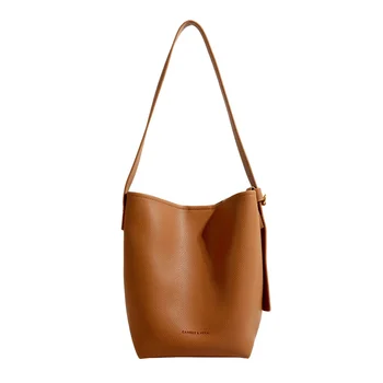 Проста работна чанта на едно рамо, жените модерна чанта от изкуствена кожа, голям капацитет Maxdutti