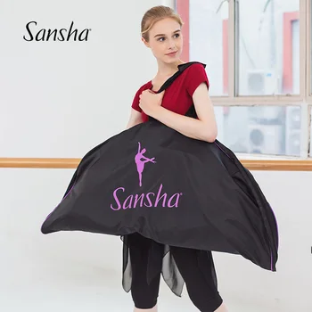 Професионална Балетна чанта-пакетче Sansha За момичета, Черен на цвят, с Диаметър 94 см Или 104 см SBAG07-06