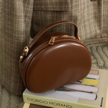 СЛЪНЧЕВ БРЯГ Реколта Мини-скъпа дамски модерна чанта през рамо от изкуствена кожа, дамски луксозна дизайнерска чанта-тоут, портфейл, в Корейски стил