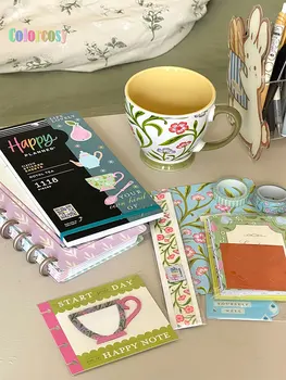 Стилен и функционален подаръчен комплект за тетрадки книги - HAPPY PLANNER, подходящ за дневни бележки и планиране, канцеларски и училищни принадлежности