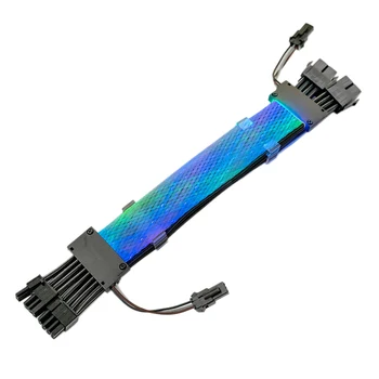 Удлинительный кабел ARGB 5 В 8PIN + 8PIN Кабел за синхронизация на GPU с подсветка конектор GPU Кабел RGB