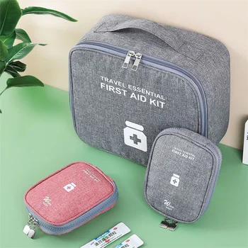 Удобен за носене чанта за съхранение на лекарства с голям капацитет, Кутия за съхранение на домакински медицина, външна здрава чанта за оцеляване при извънредни ситуации, калъф за хапчета