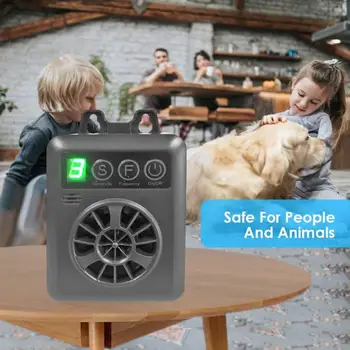 Ултразвуков Електронен мол кучета от лай на домашни любимци, устройство за възпиране на кучета, мощното ултразвуково средство за възпиране от лай на кучета