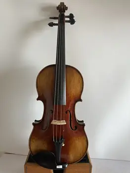 Цигулка Master 4/4 от цели пламенеющего клен задната страна, инсталирана на эбонитовом дърво, на върха от смърч K3391