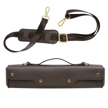 Чанта за носене флейта, чанта през рамо, чанта за носене, флейта, чанта за съхранение на инструменти (на кафе)