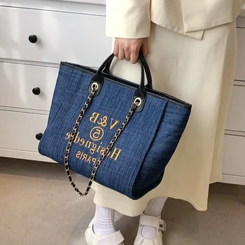 Чанта през рамо Безплатна доставка Големи чанти-тоут за жени Скъпа чанта Луксозен дамски верига за момичета Дизайнерска Нова эстетичная дамски голяма чанта