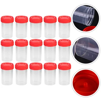 Чашки за урина Контейнери за тестване и съхранение на контейнери за проби урина Запечатани Пластмасови чашки за проби урина Банки за проби урина